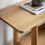 Artisan Console Table Natural Oak Wood