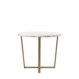 Ponte Round Dining Table Faux Marble Top