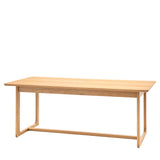 Artisan Extendable Dining Table Natural Oak Wood