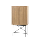 Forma 2 Door Cocktail Cabinet Weathered Grey Finish