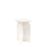 Azure Side Table White Marble