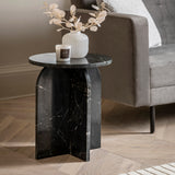 Azure Side Table Black Marble