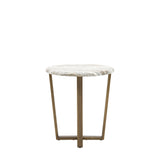 Ponte Side Table Faux Marble Top