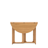 Artisan Folding Dining Table Natural Oak Wood