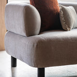 Azure 3 Seater Sofa Cream Fabric