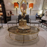Forged Oval Coffee Table Bronze D’oro
