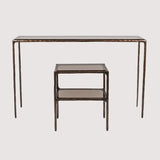 Forged Side Table Bronze Dorato