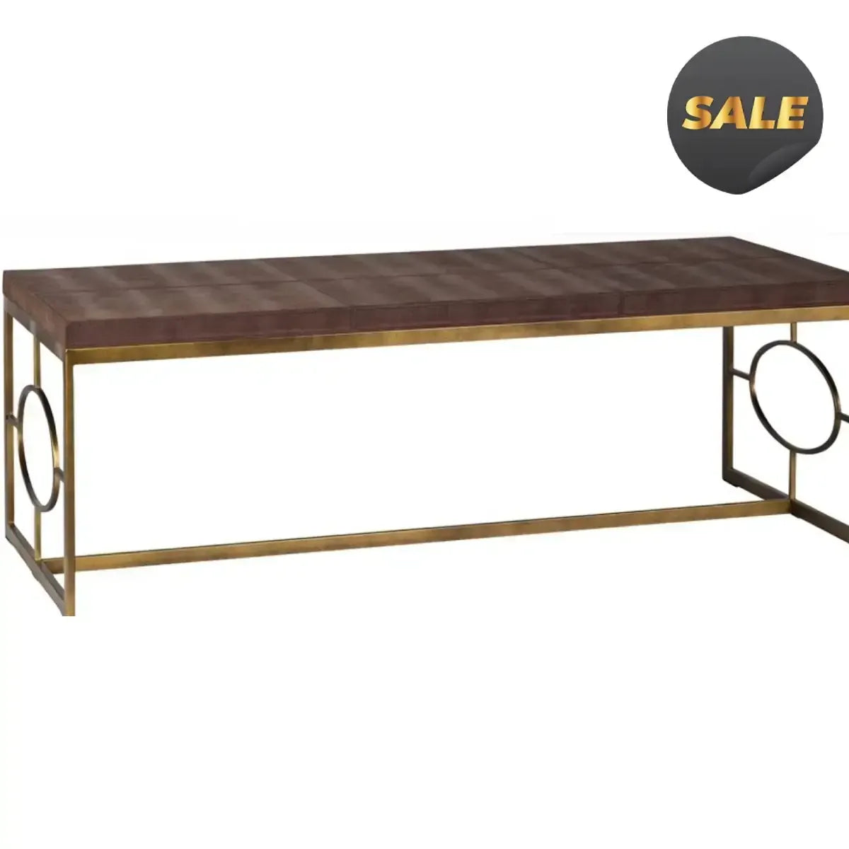 Geo Coffee Table Nubuck Leather