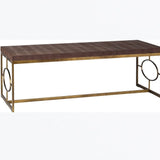 Geo Coffee Table Nubuck Leather