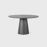 Huggel Round Dining Table Chocolate Oak 135cm