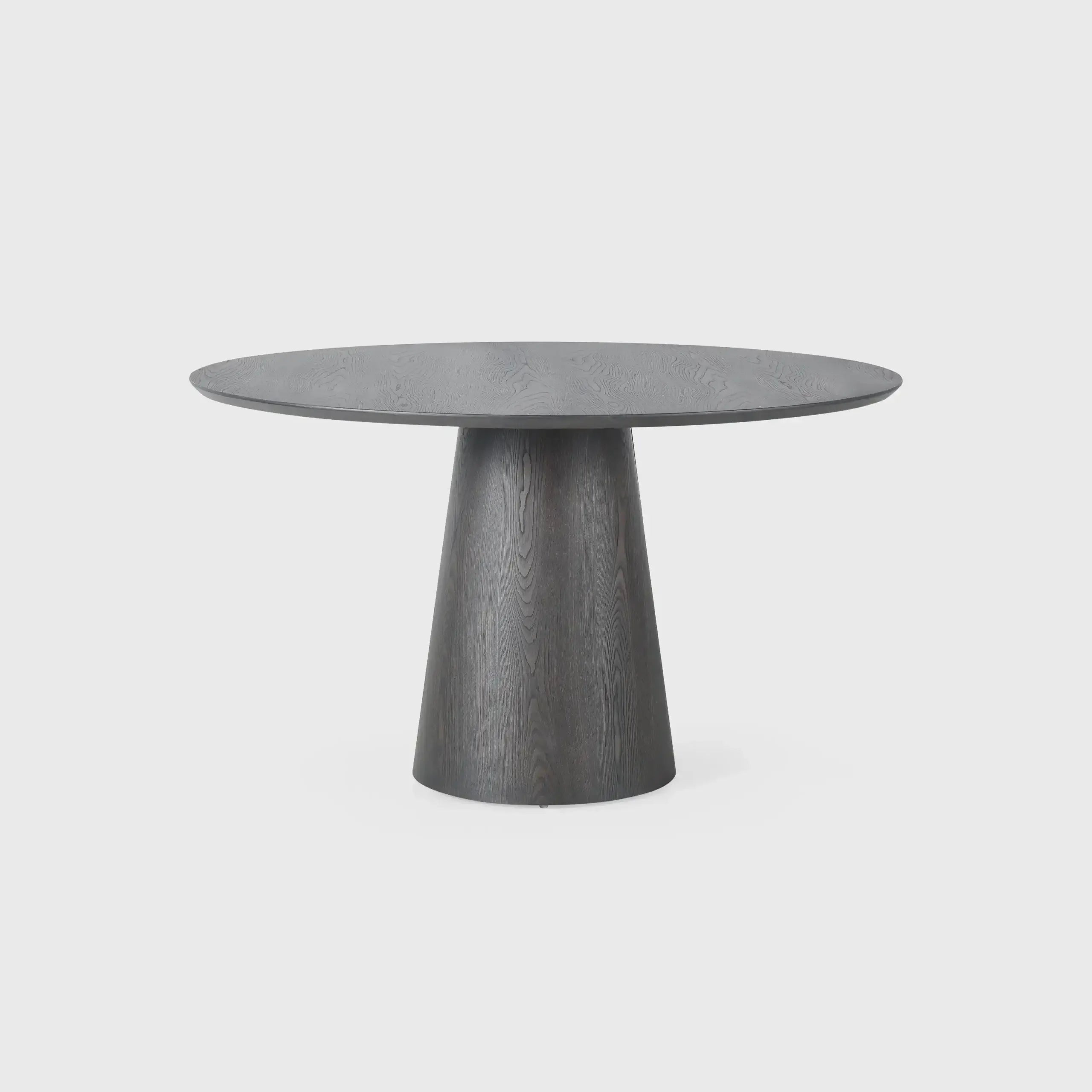 Huggel Round Dining Table Chocolate Oak 135cm