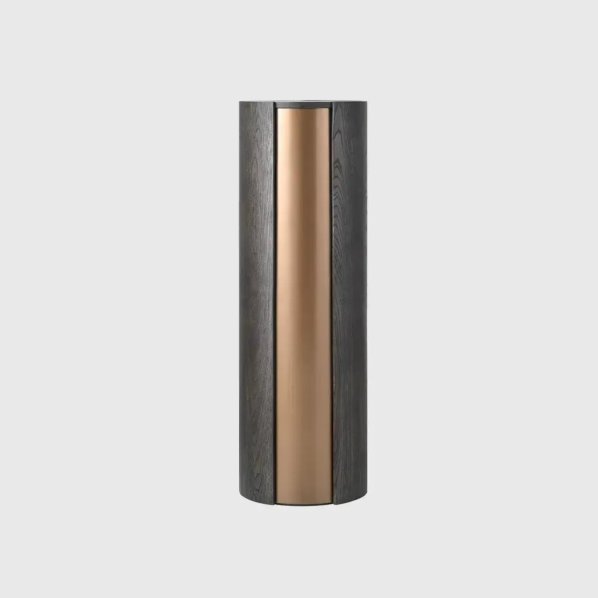 Huggel Round Pedestal Chocolate Oak