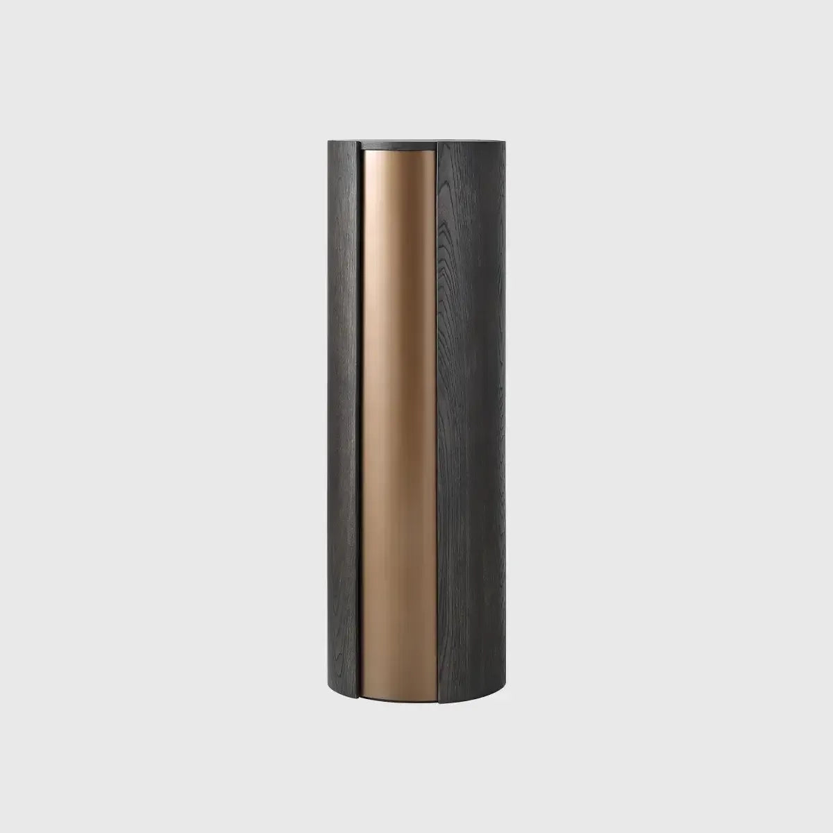 Huggel Round Pedestal Chocolate Oak