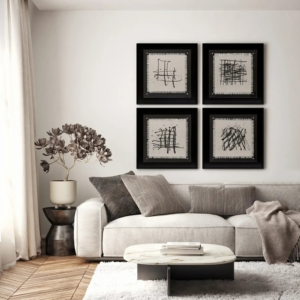 Inkbound Echoes 1 Original Linen Printing Art