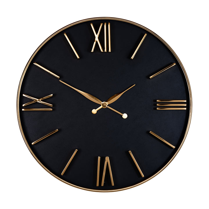 Lyem Black & Gold Clock by Richmond Interiors
