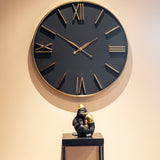 Lyem Black & Gold Clock by Richmond Interiors