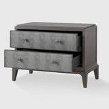 Astoria 2 Drawer Chest Large - Shagreen by Eccotrading Design London