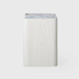 Kelly 2 Drawer Bedside White Ash