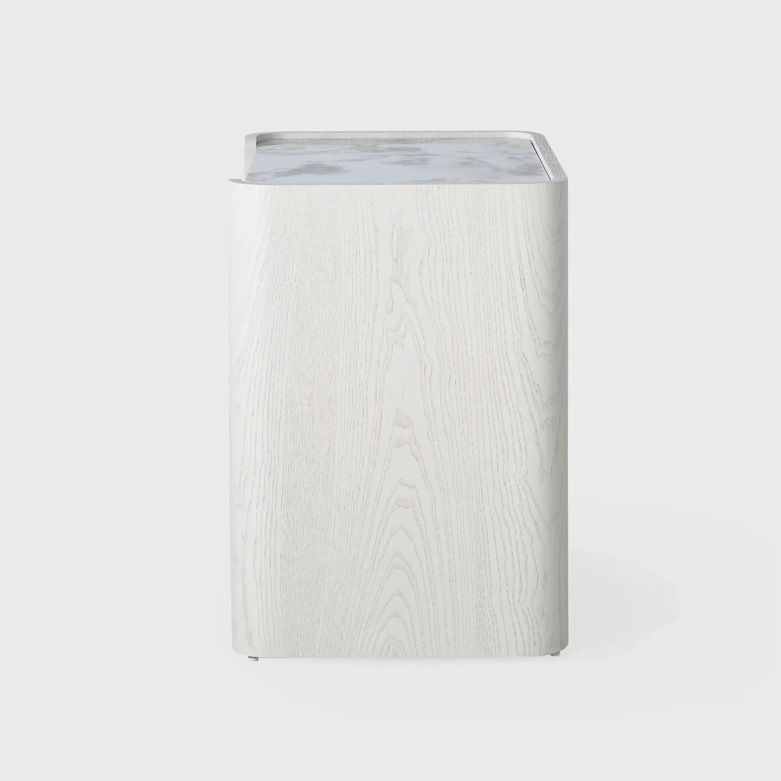Kelly 2 Drawer Bedside White Ash