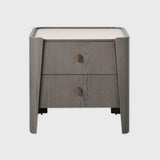 Kelly Bedside Macchiato and Leather