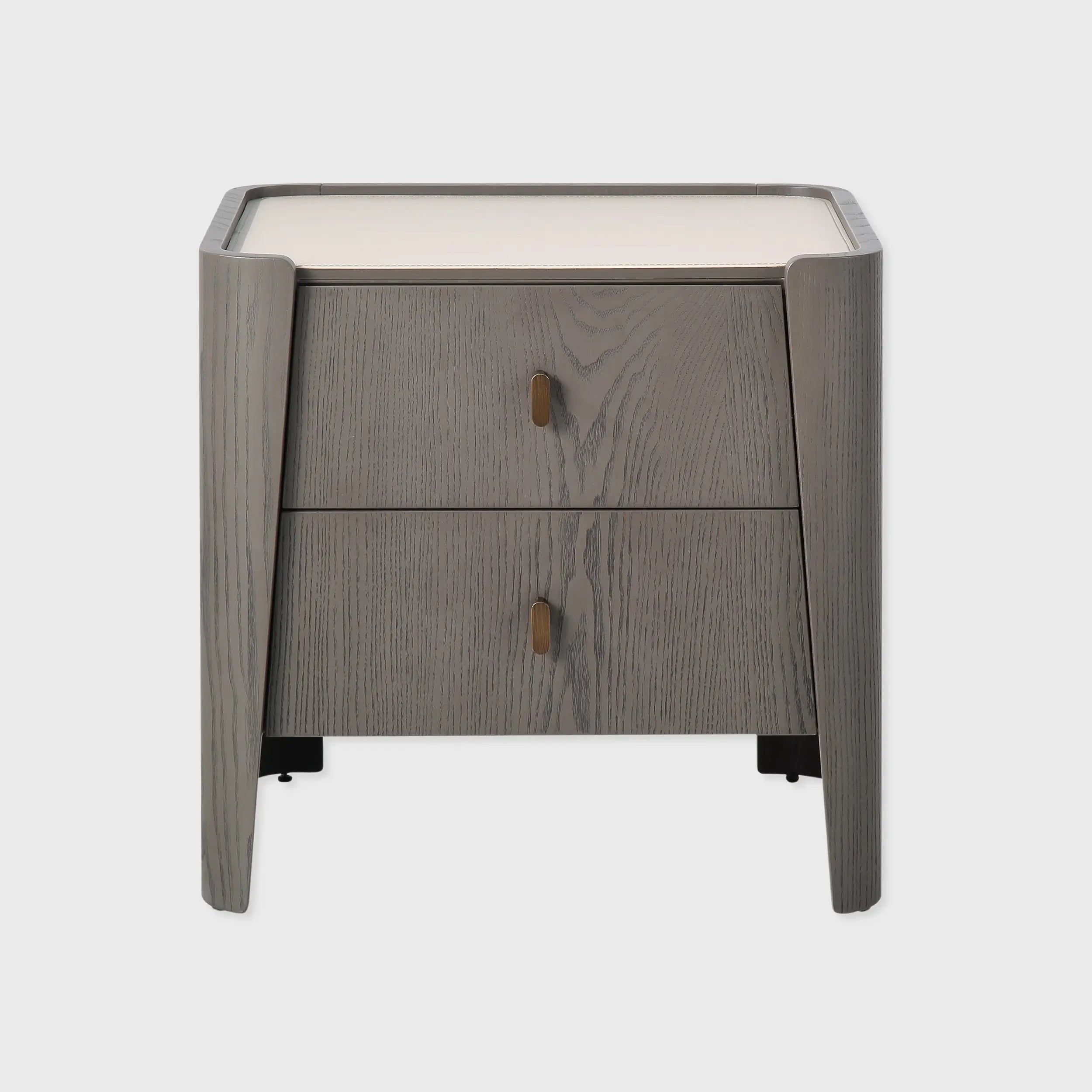 Kelly Bedside Macchiato and Leather