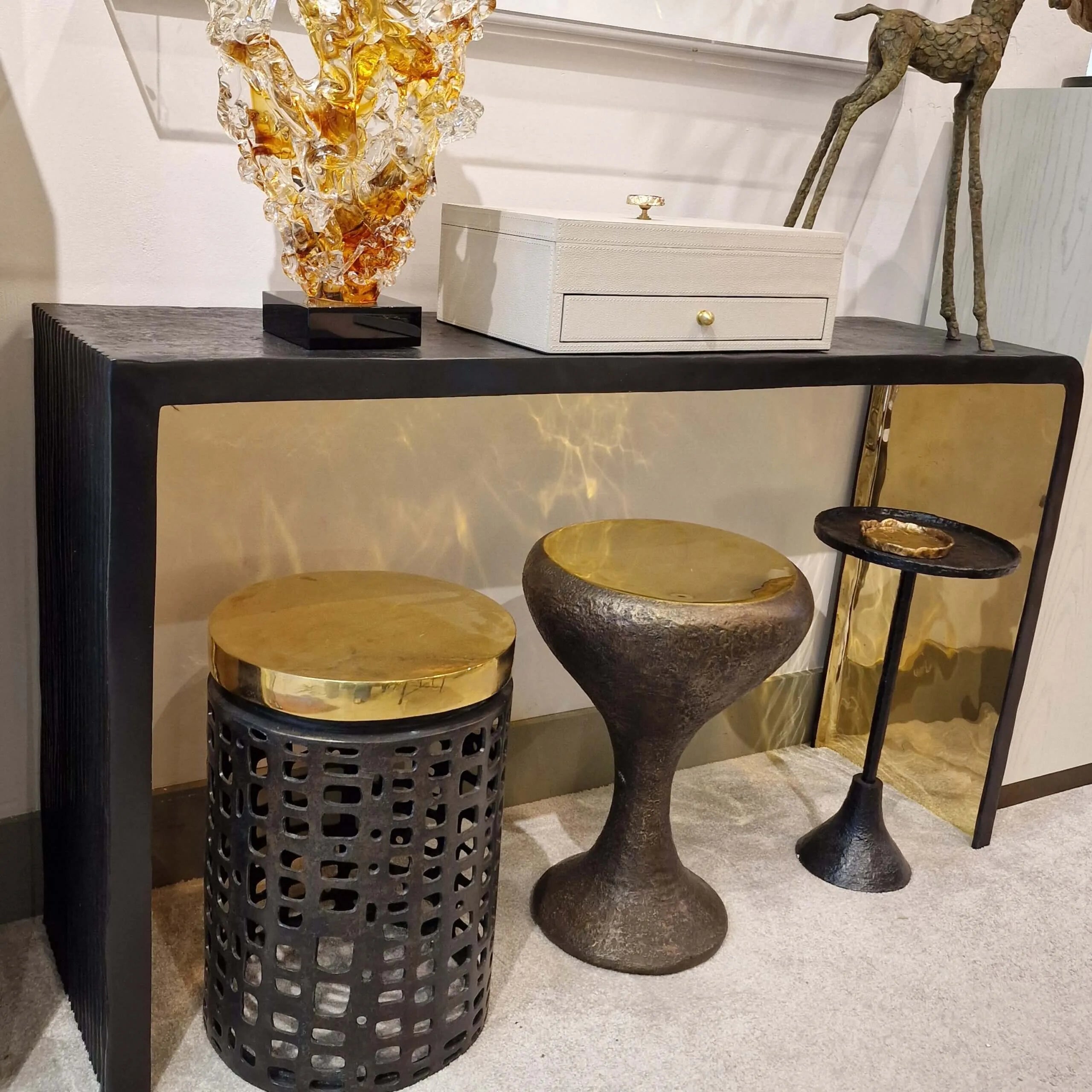 Lava Table Bronze Dorato