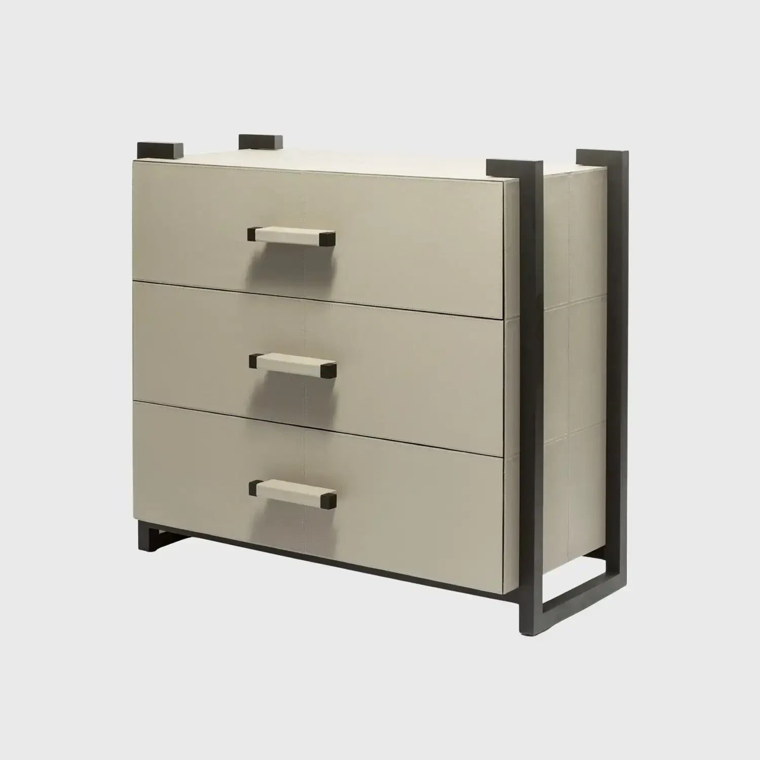Linea Nera Chest French Grey Leather