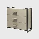 Linea Nera Chest French Grey Leather