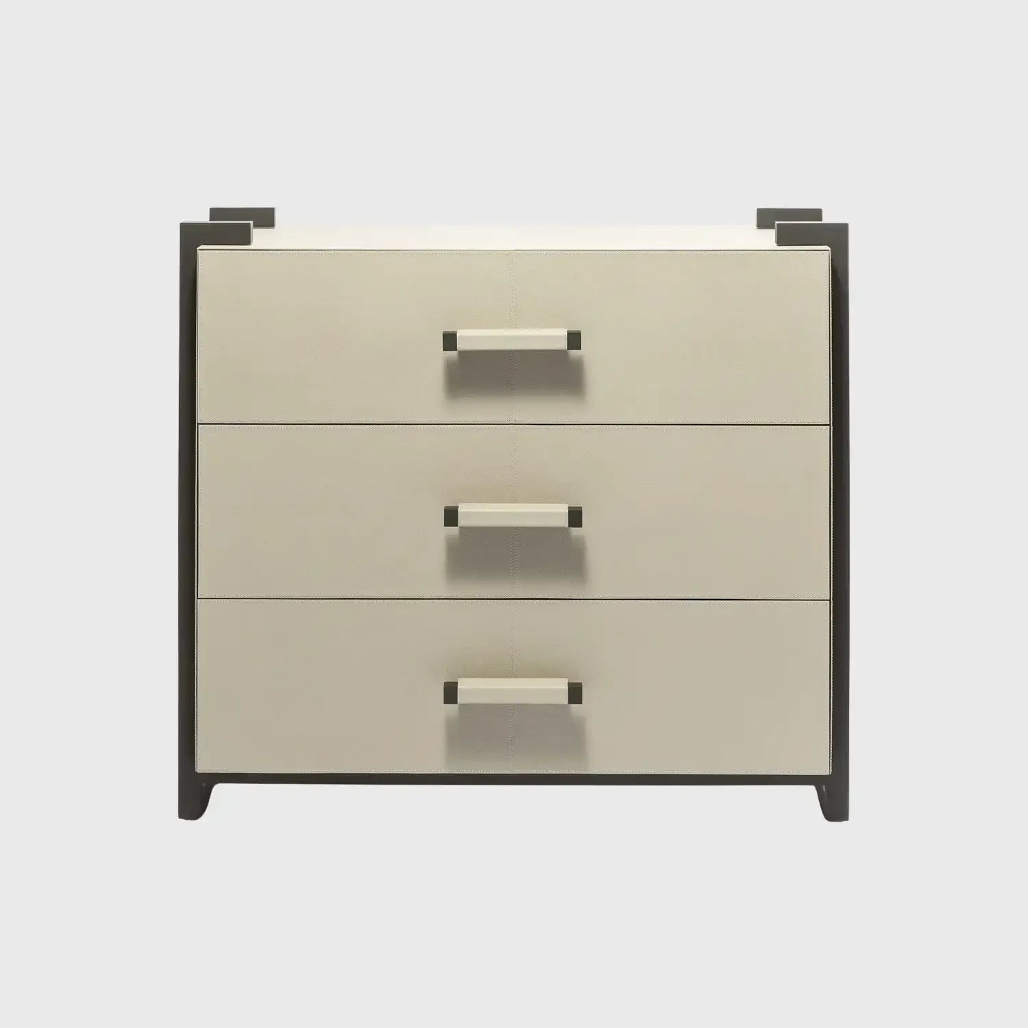 Linea Nera Chest French Grey Leather