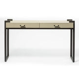 Linea Nera Console French Grey Leather