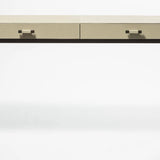 Linea Nera Console French Grey Leather