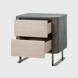 Lizzi 2 Drawer Bedside Macchiato