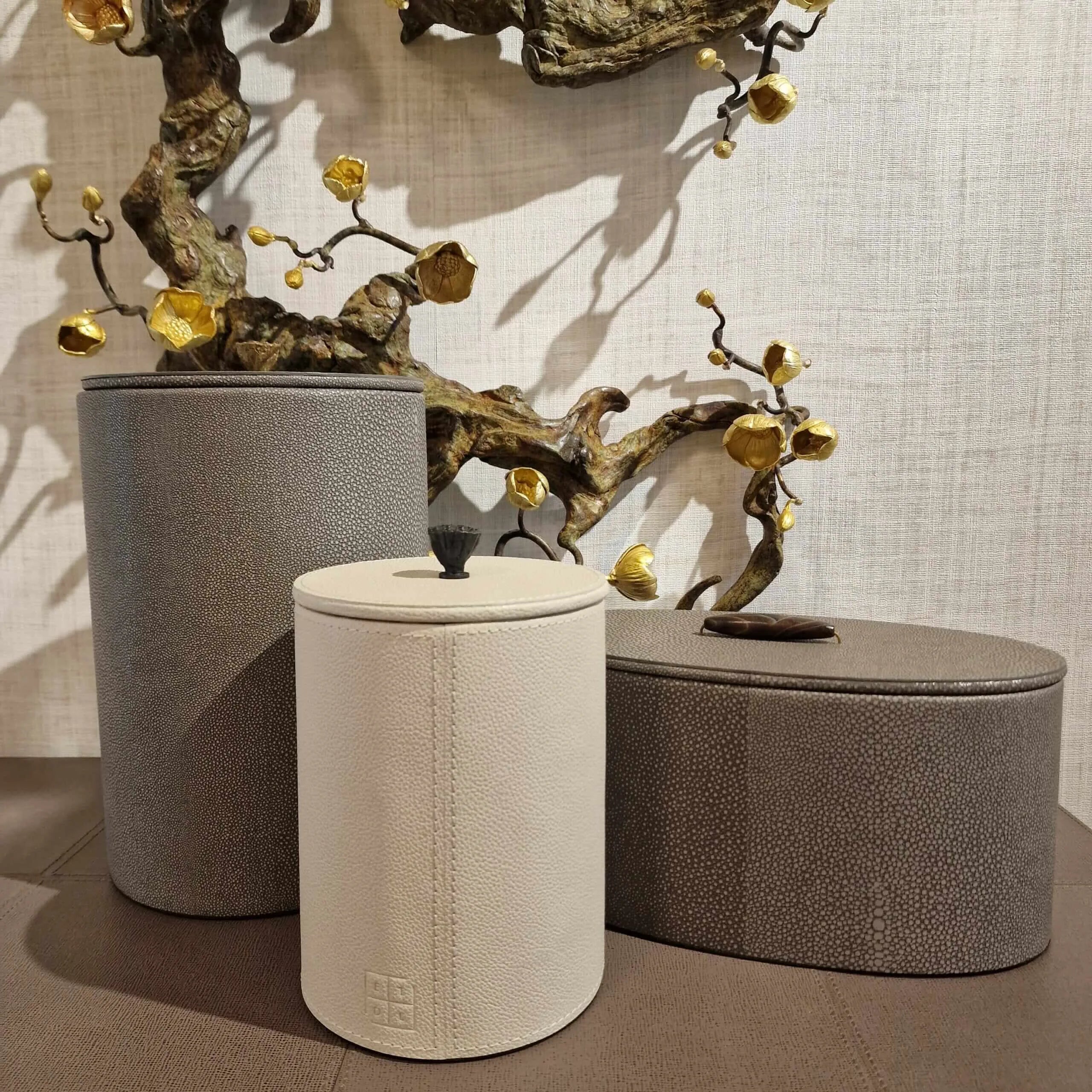 Lotus Box Pumice Leather
