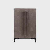 Luxe Armoire Grey Shagreen Leather