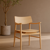 Mono Solid Oak Dining Arm Chair