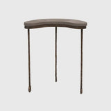 Marais Bronze Tables Grey Shagreen Leather