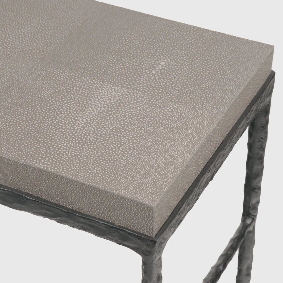 Mineral Console Bronze Nera and Leather