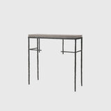 Mineral Console Bronze Nera and Leather