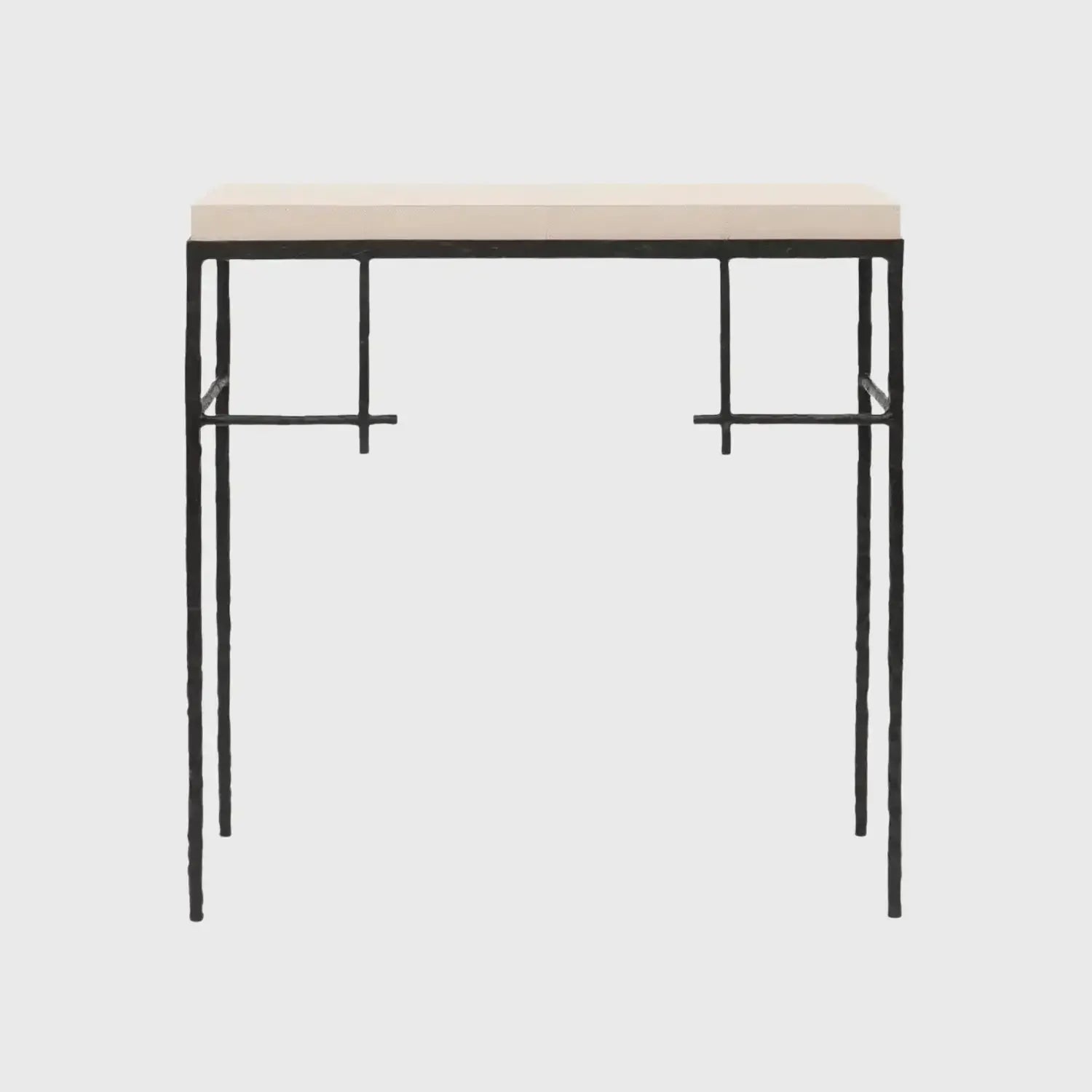 Mineral Console Bronze Nera with Pumice Leather