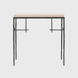 Mineral Console Bronze Nera with Pumice Leather