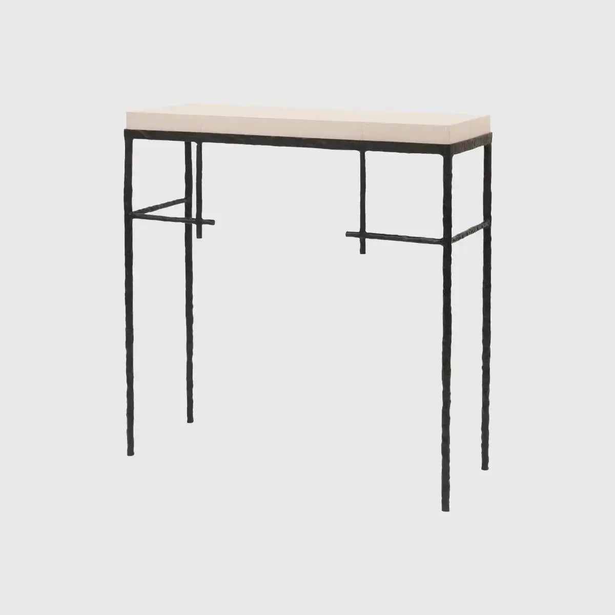 Mineral Console Bronze Nera with Pumice Leather