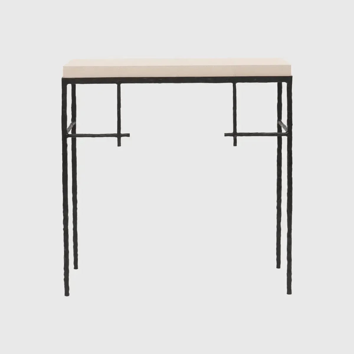 Mineral Console Bronze Nera with Pumice Leather