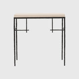 Mineral Console Bronze Nera with Pumice Leather
