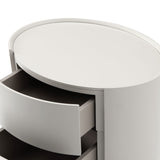 Ming Bedside Table - Matte Beige