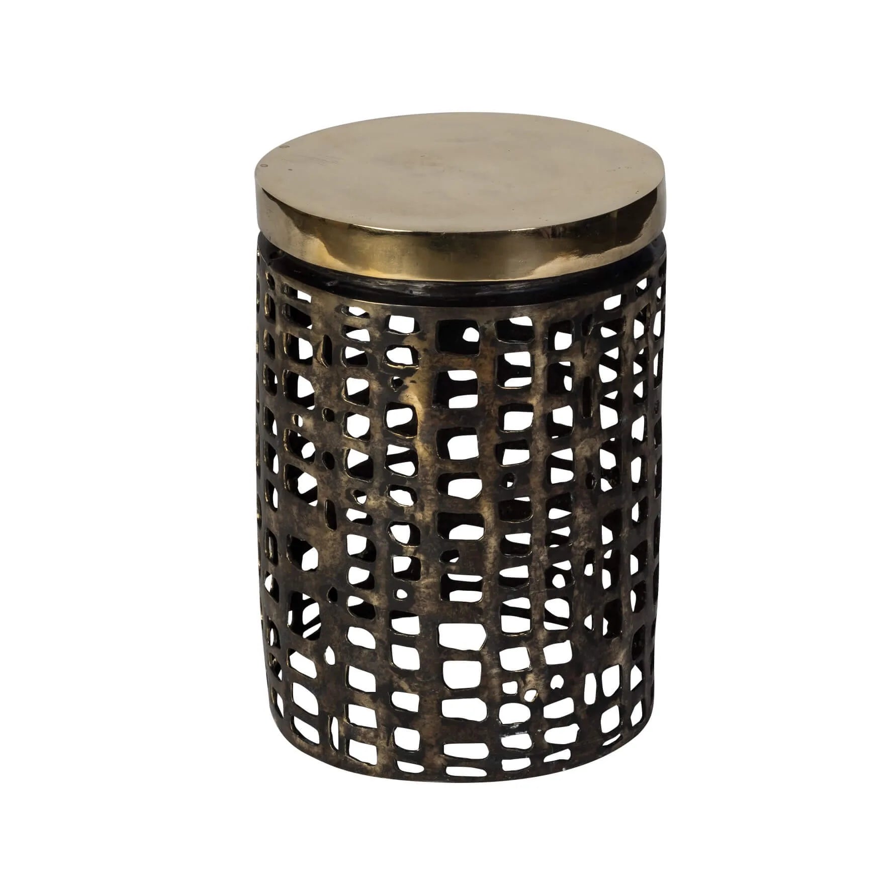 Mosaic Bronze Stool