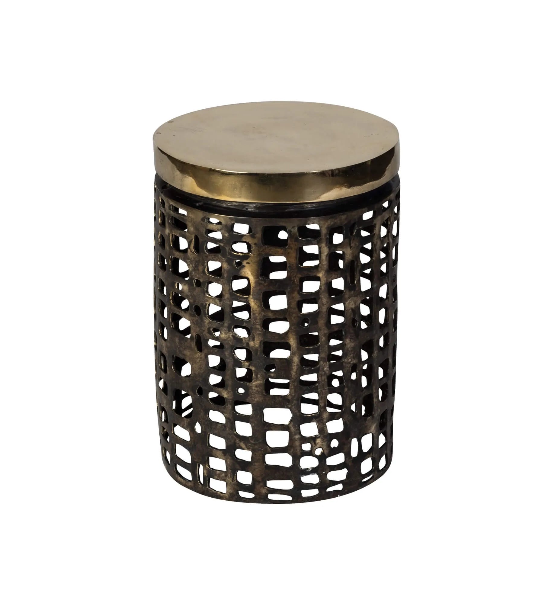 Mosaic Bronze Stool