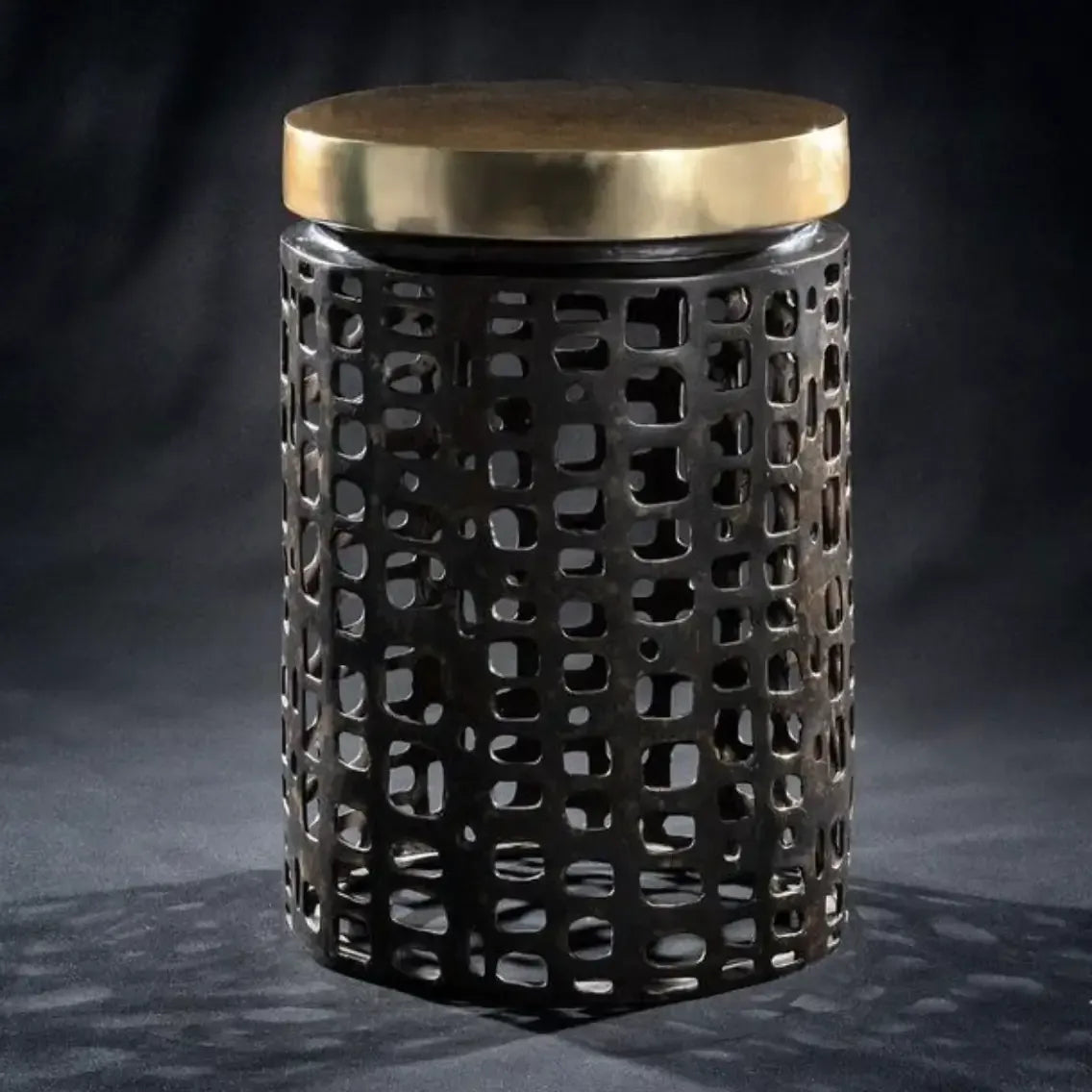 Mosaic Bronze Stool