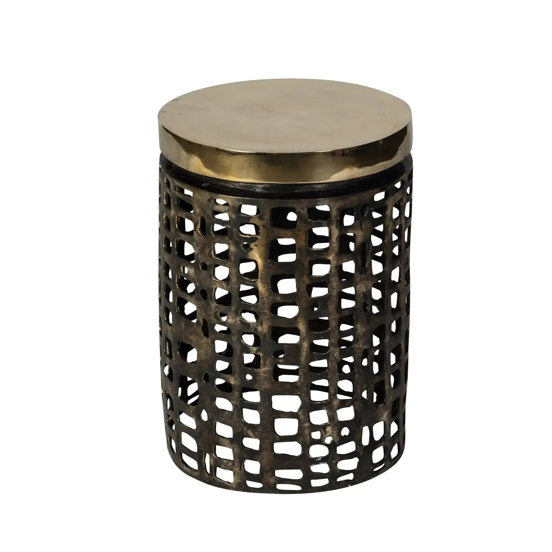 Mosaic Bronze Stool
