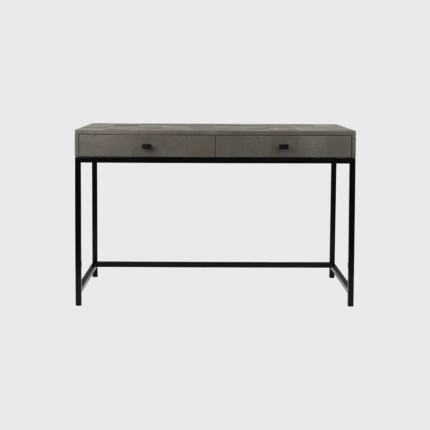 Mr Barnes Desk Grey Shagreen Leather