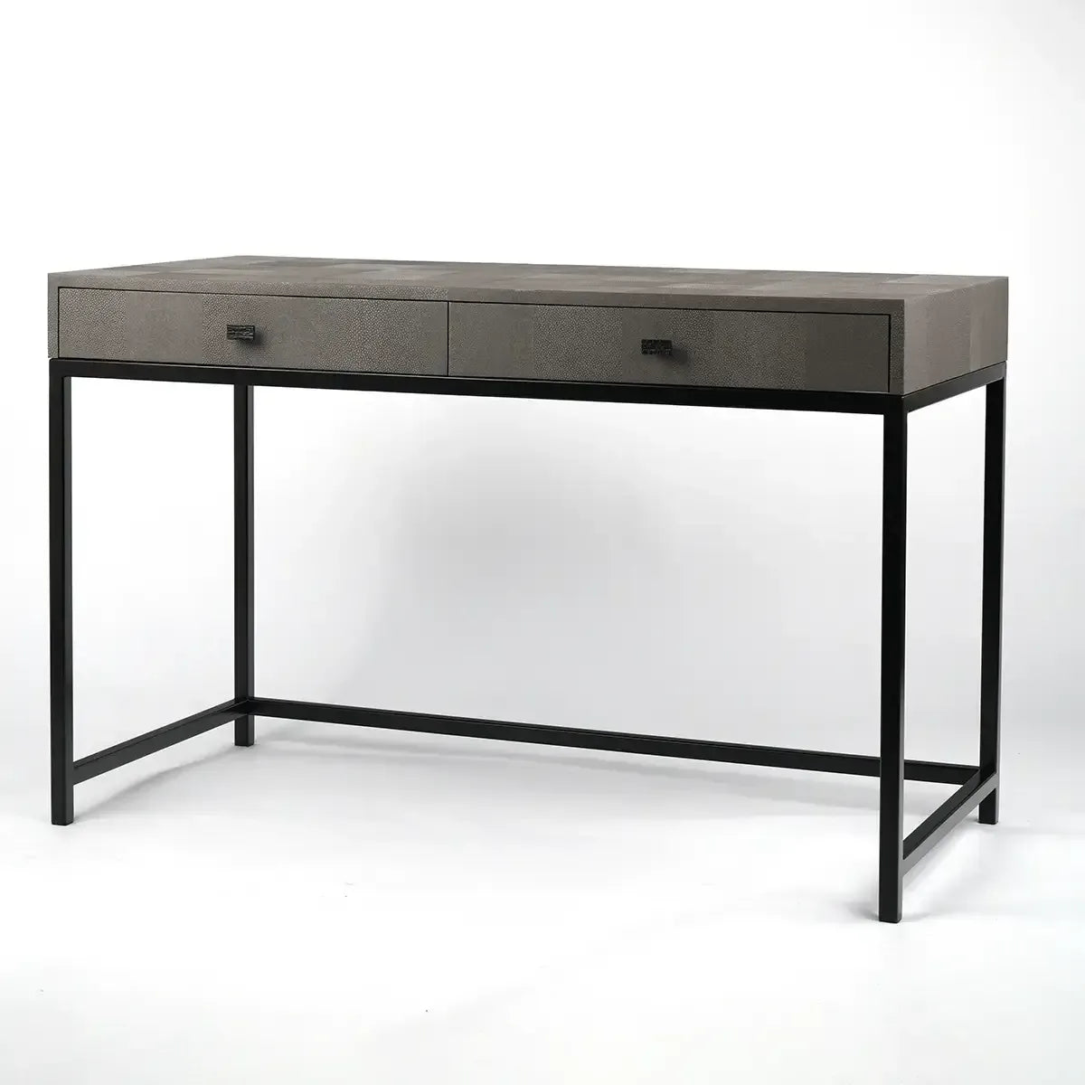 Mr Barnes Desk Grey Shagreen Leather